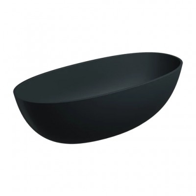 Samostojeća kada SHELL M+ 175 x 78 cm, mat crna lava
