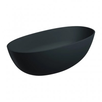 Samostojeća kada SHELL M+ 160 x 75 cm, mat crna lava