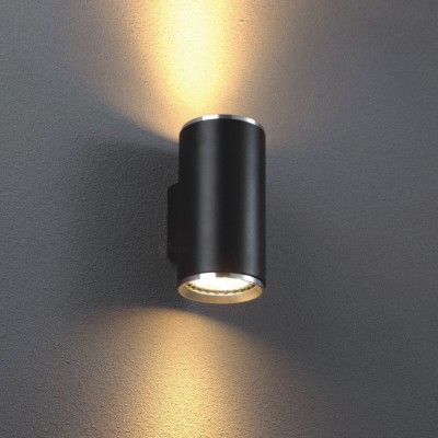 Zidna lampa RETI/K 8130L/2, crna/aluminij