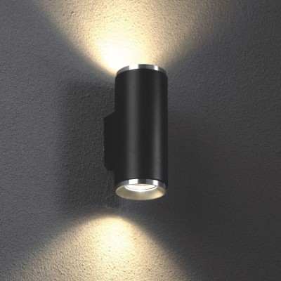 Zidna lampa RETI/K 8130S/2, crna/aluminij