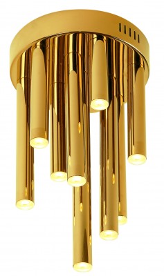 LED stropna svjetiljka ORGANIC C0197D, prigušiva, zlatna